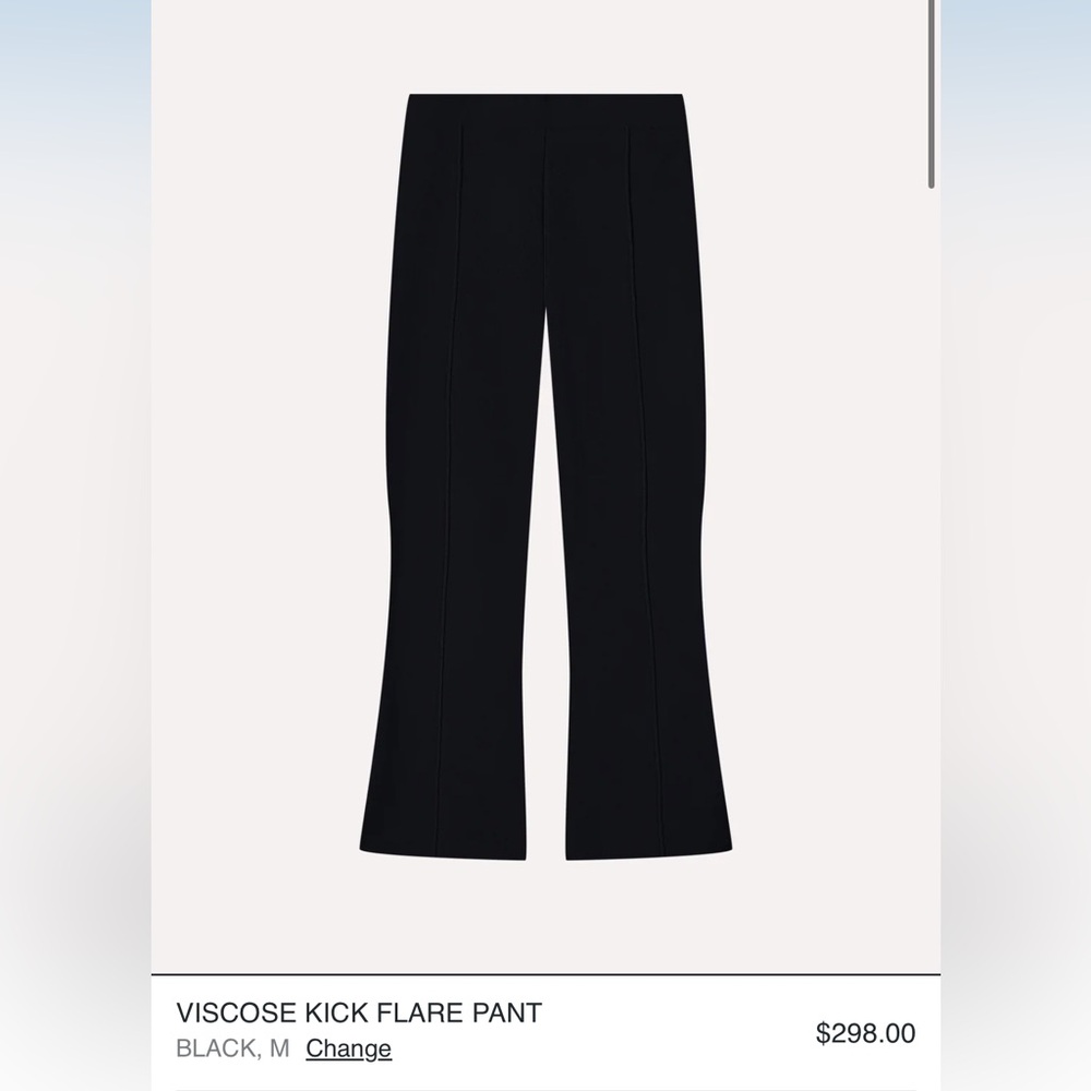 Minnie Rose Black kick Flare Pants